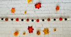 Felt Fall Pumpkin Garland, Fall Halloween Thanksgiving Autumn Décor, Pumpkin Garland, Felt Ball Garland, Fall Mantle Decor, 100% wool