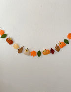 Pumpkin Garland, Fall Garland, Autumn Garland, Autumn Leaf, Fall Leaf, Felt Pumpkin, Fall Decor, Thanksgiving Garland, Autumn Bunting,