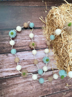 Fall Garland, Felt Fall Pumpkin Garland, Fall Halloween Thanksgiving Autumn Décor, Pumpkin Garland, Felt Ball Garland, Fall Mantle Decor