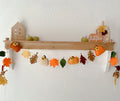 Pumpkin Garland, Fall Garland, Autumn Garland, Autumn Leaf, Fall Leaf, Felt Pumpkin, Fall Decor, Thanksgiving Garland, Autumn Bunting,