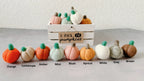 Felt Pumpkins, Fall Decor, 100% Wool, Thanksgiving, Set of 3 or 6 or 9 or 12