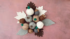 Fall Decoration Set, Pumpkin Sets, Autumn Leaf, Fall Leaf, Felt Pumpkin, Felt Acorns, Thanksgiving Halloween Farmhouse Tier Tray Decor Set