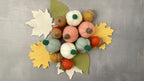 Fall Decoration Set, Pumpkin Sets, Autumn Leaf, Fall Leaf, Felt Pumpkin, Felt Acorns, Thanksgiving Halloween Farmhouse Tier Tray Decor Set
