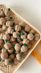 Felt Pumpkins, Fall Decor, 100% Wool, Thanksgiving, Set of 3 or 6 or 9 or 12