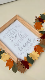 Fall Garland, Autumn Garland, Autumn Leaf, Fall Leaf, Wool Felt Leaves, Fall Decor, Thanksgiving Garland, Autumn Bunting, Halloween