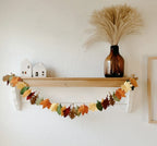 Fall Garland, Autumn Garland, Autumn Leaf, Fall Leaf, Wool Felt Leaves, Fall Decor, Thanksgiving Garland, Autumn Bunting, Halloween