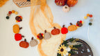 Handmade Felt Pumpkin Garland: Thanksgiving & Fall Decor