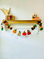Handmade Felt Pumpkin Garland: Fall Autumn Leaf Decor