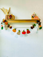 Handmade Felt Pumpkin Garland: Fall Autumn Leaf Decor